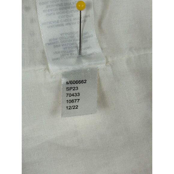 LOFT Outlet Wht Eyelet Lace Wms Dress Sz 8 Fully Lined, Sleeveless 100% Cotton - Picture 9 of 12